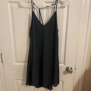 Army Green Sheer Dress